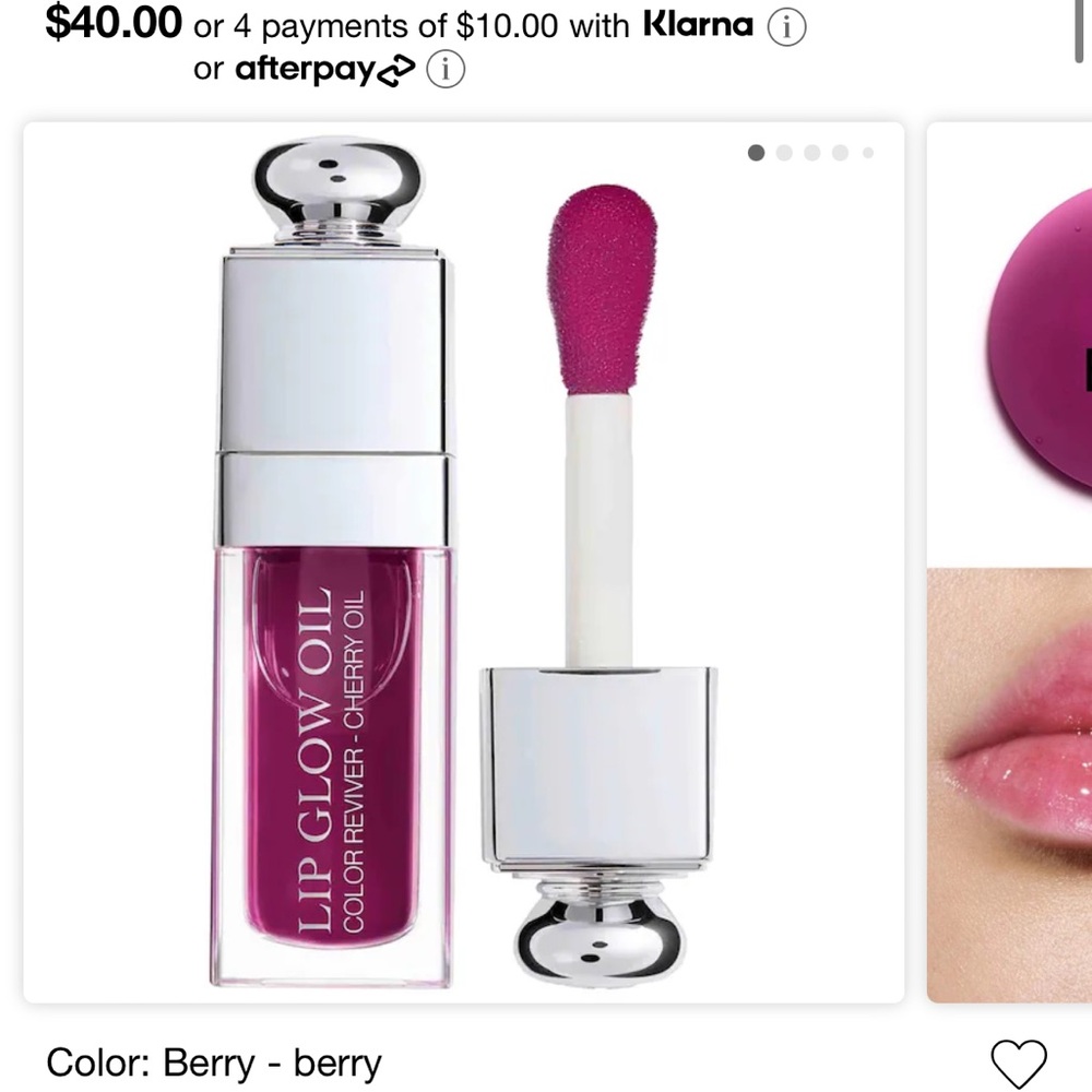 Dior Lip Glow Oil Shade Berry